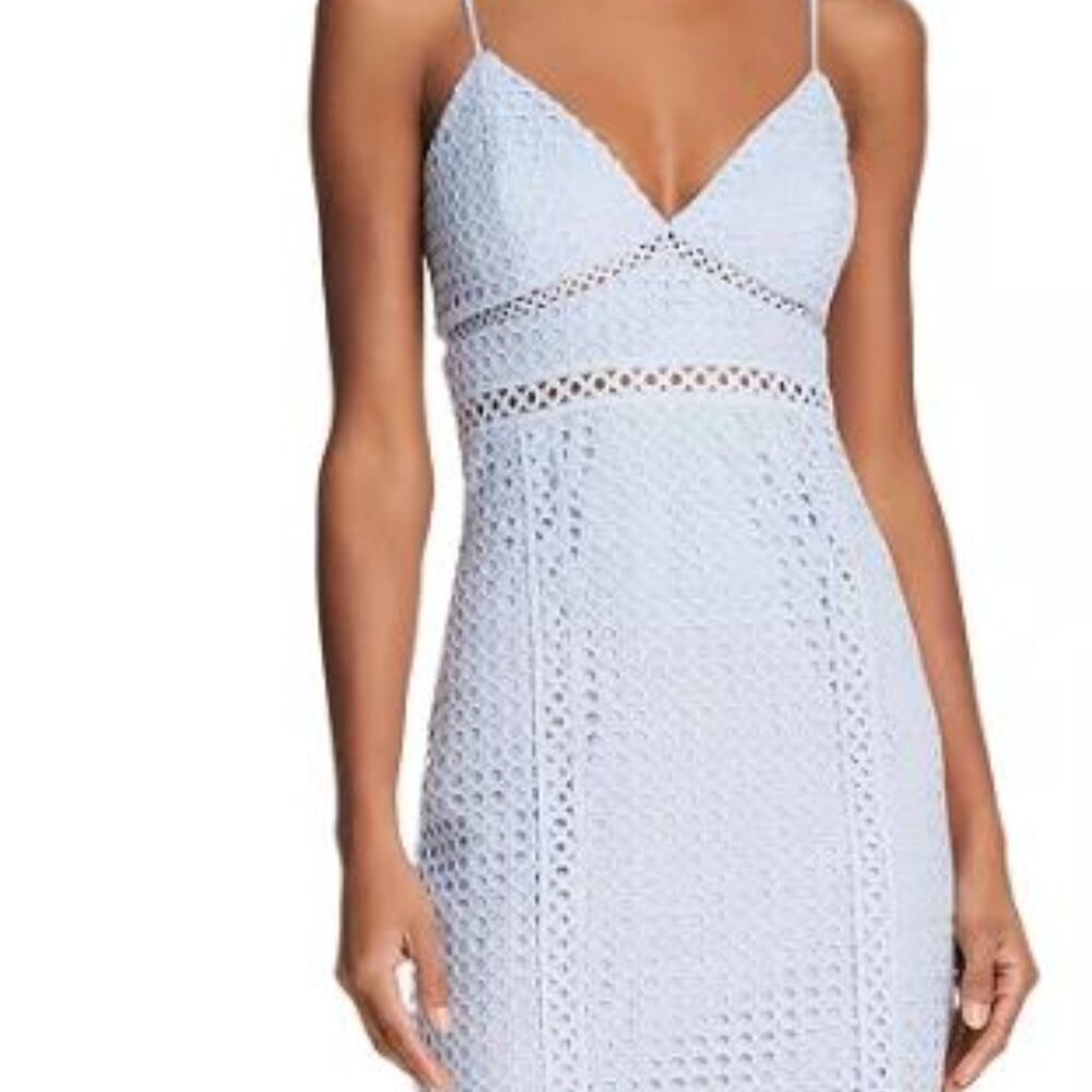 Bardot Cutout Lace Midi Dress